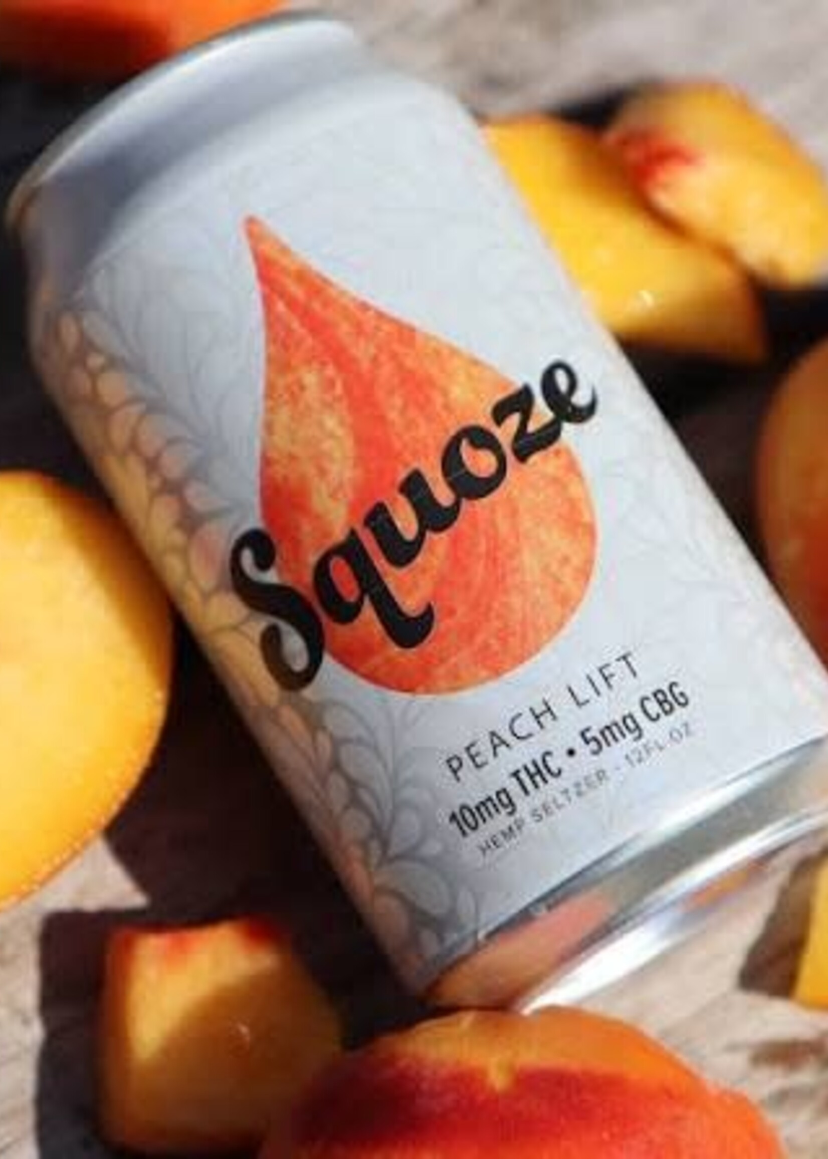 Sociable Cider Werks Squoze Peach Lift 10MG THC 5MG CBG 4 can