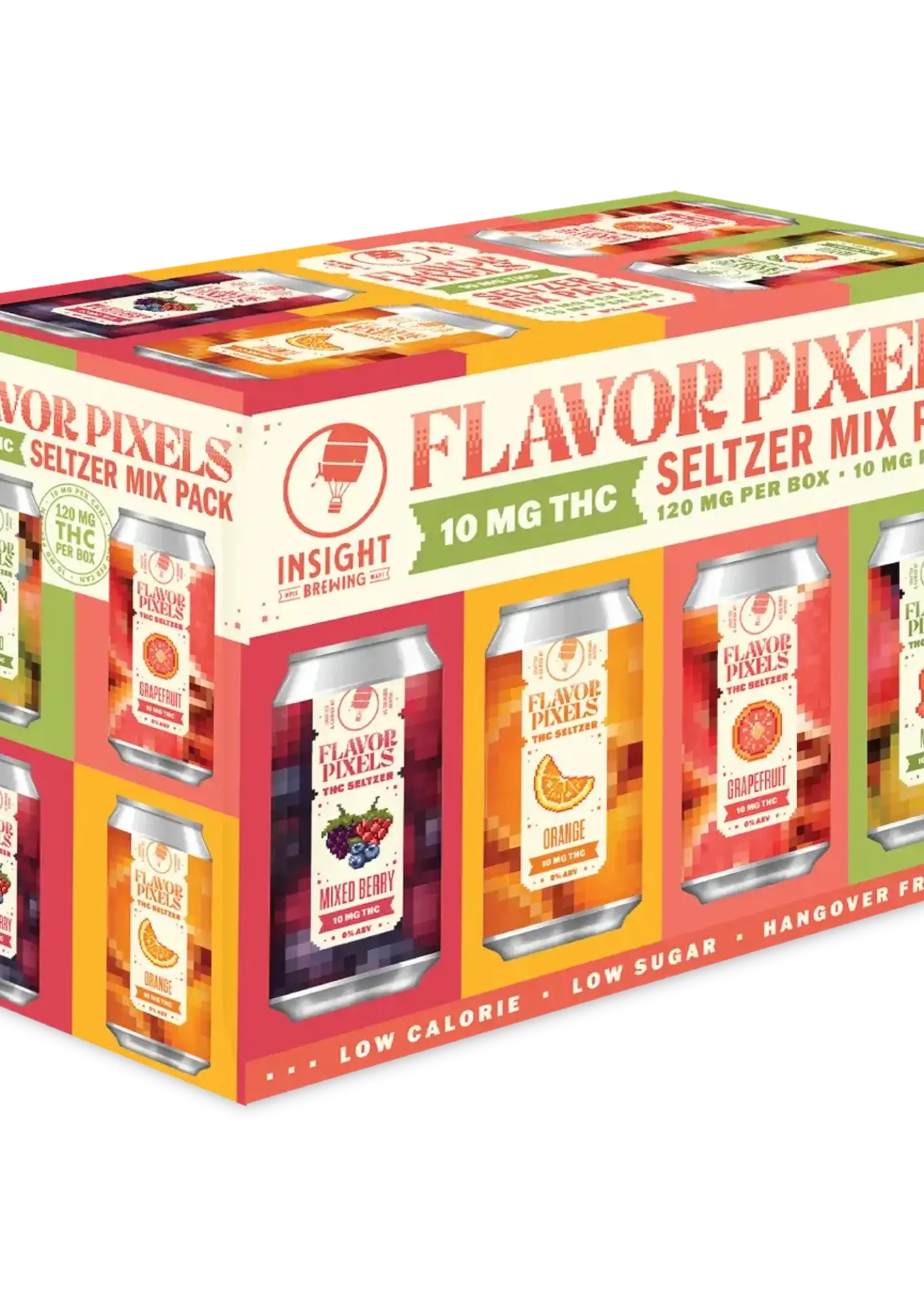 Insight Insight Flavor Pixels 10MG THC  Variety 12 can