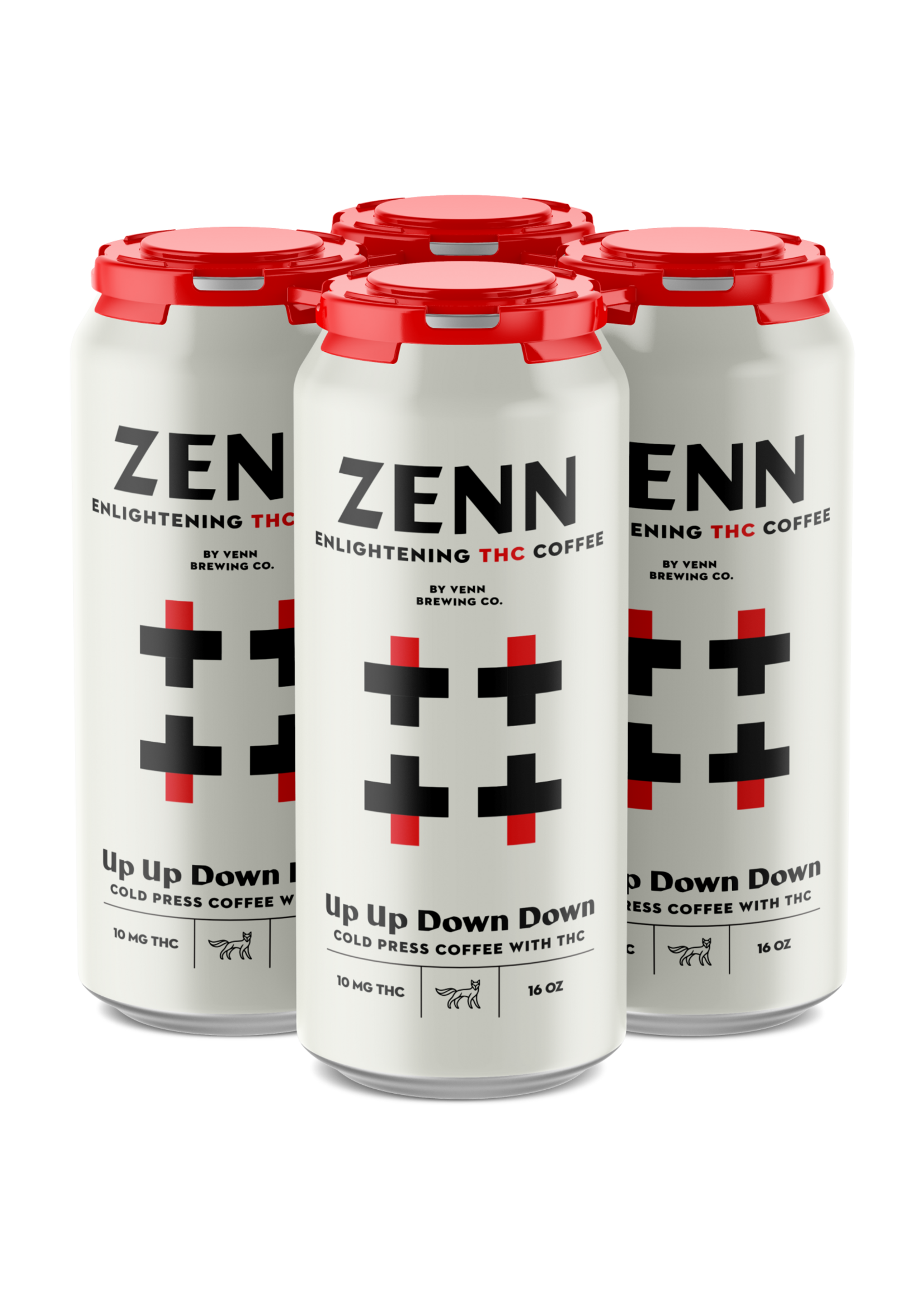 Venn Brewing Venn Zenn TENN Up Up Down Down Cold Press 10MG THC 4 can
