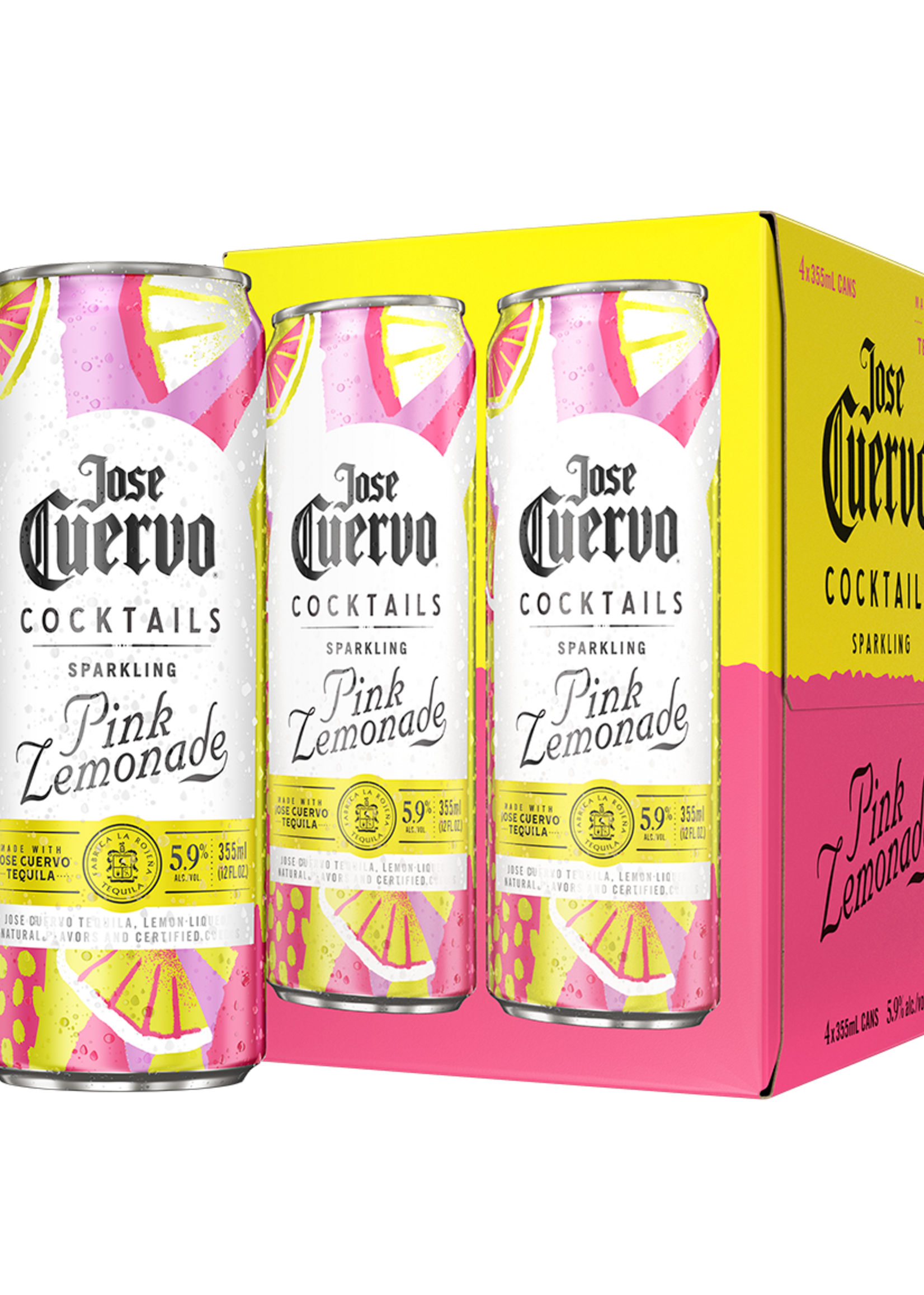Jose Cuervo Jose Cuervo Sparkling Pink Lemonade RTD 4 can