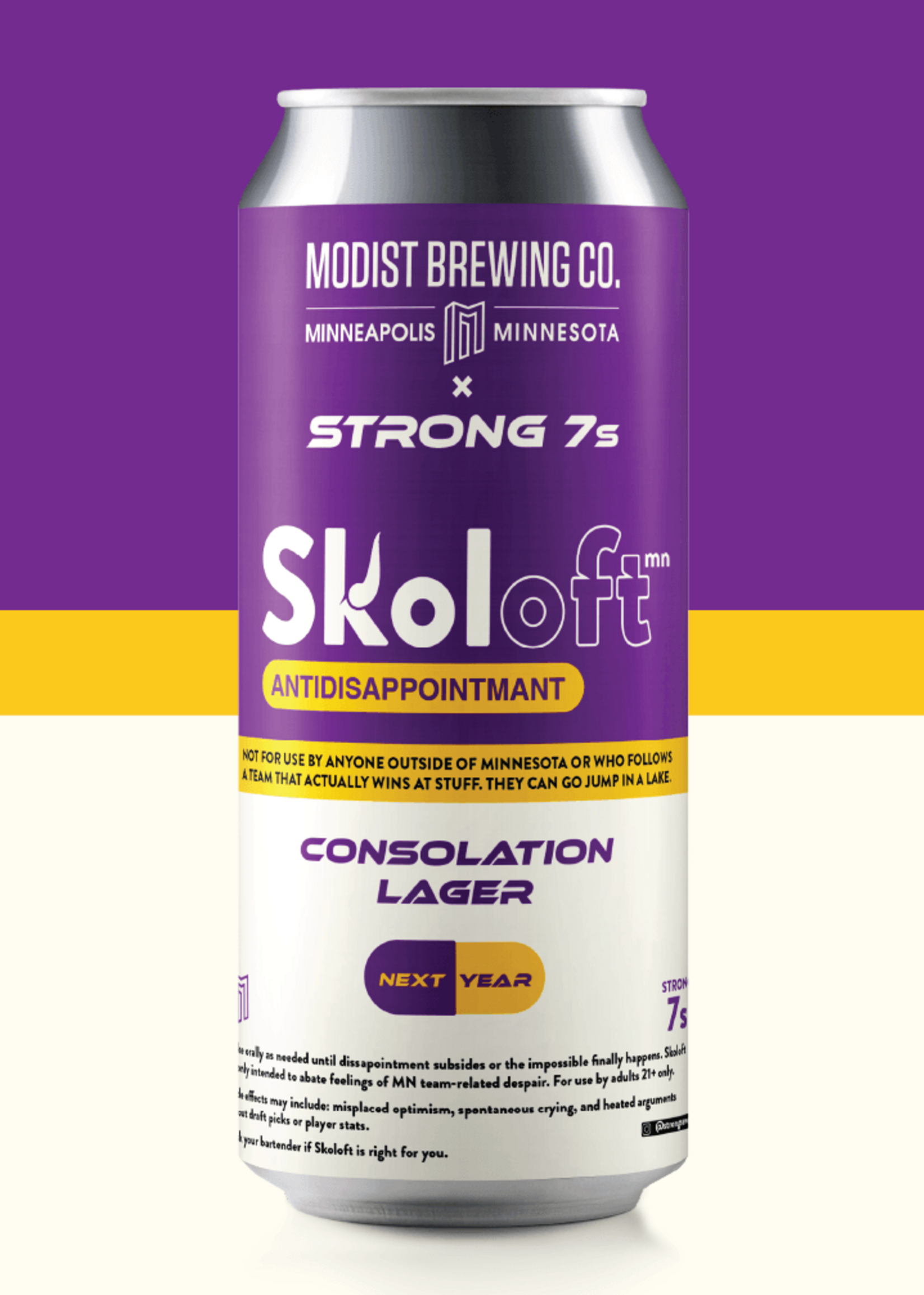 Modist Brewing Company Modist Skoloft Antidisappointmant Consolation Lager 4 can