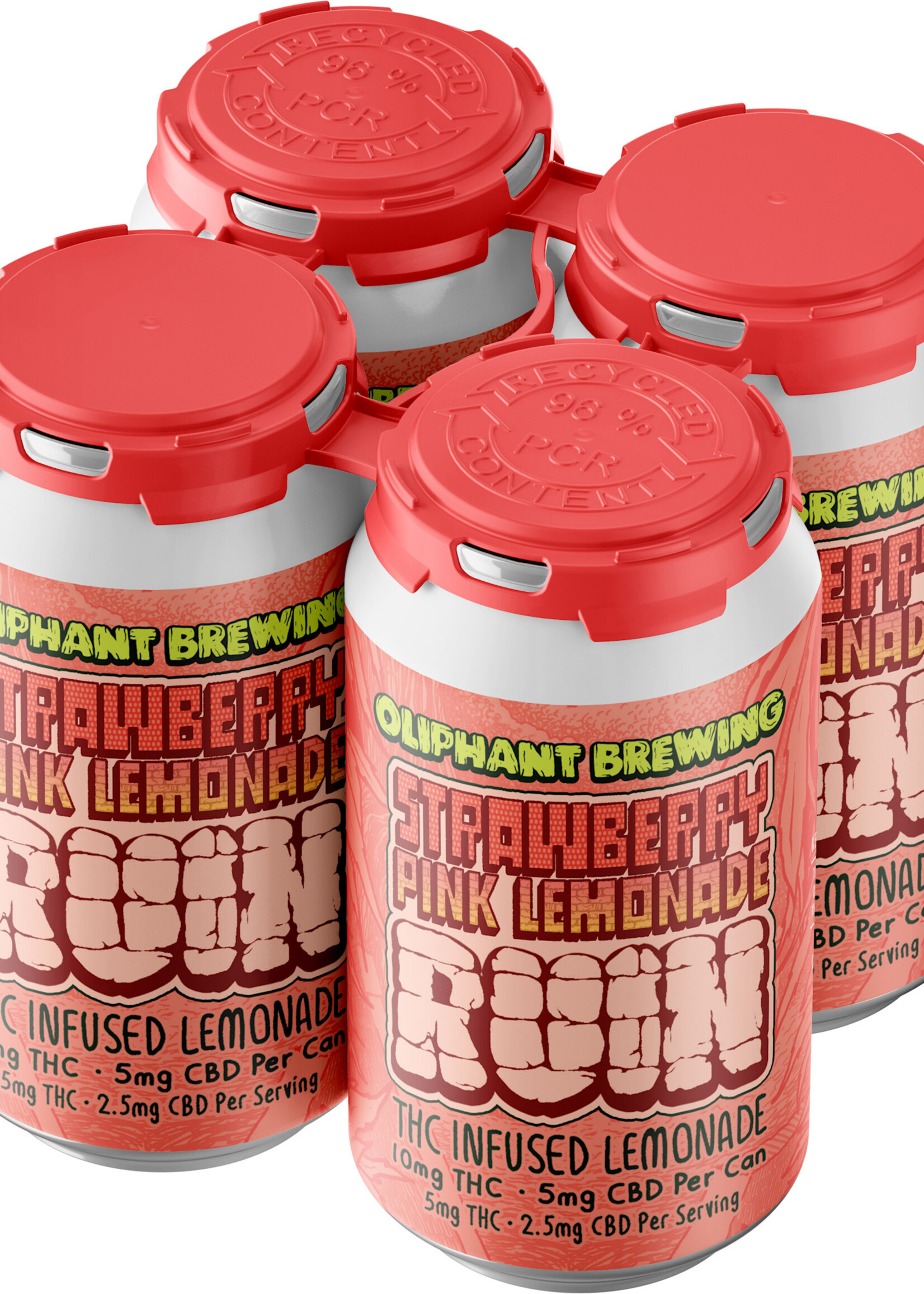 Oliphant Oliphant Ruin Strawberry Pink Lemonade 10mg THC/5mg CBD 4 can