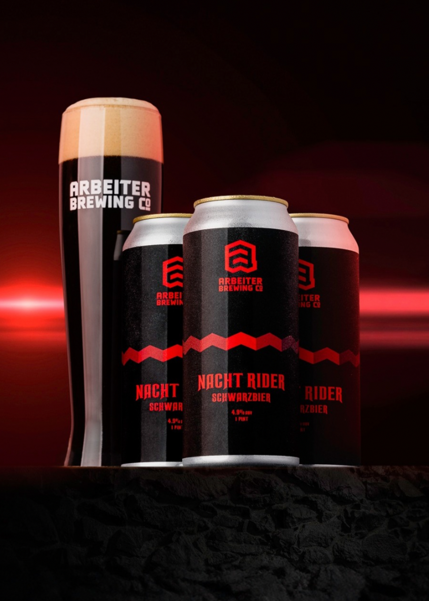 Arbeiter Arbeiter Nacht Rider Schwarzbier 4 can