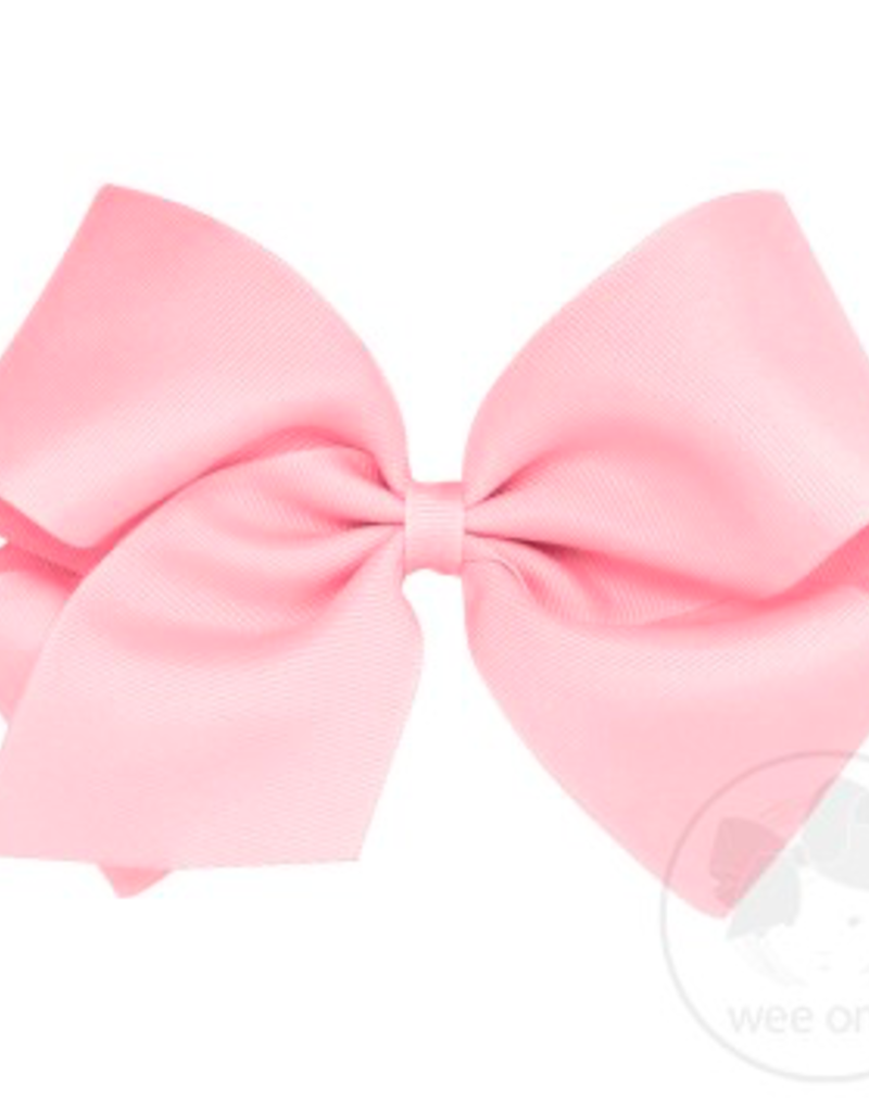wee ones LIGHT PINK - KING  CLASSIC GROSGRAIN  BOW