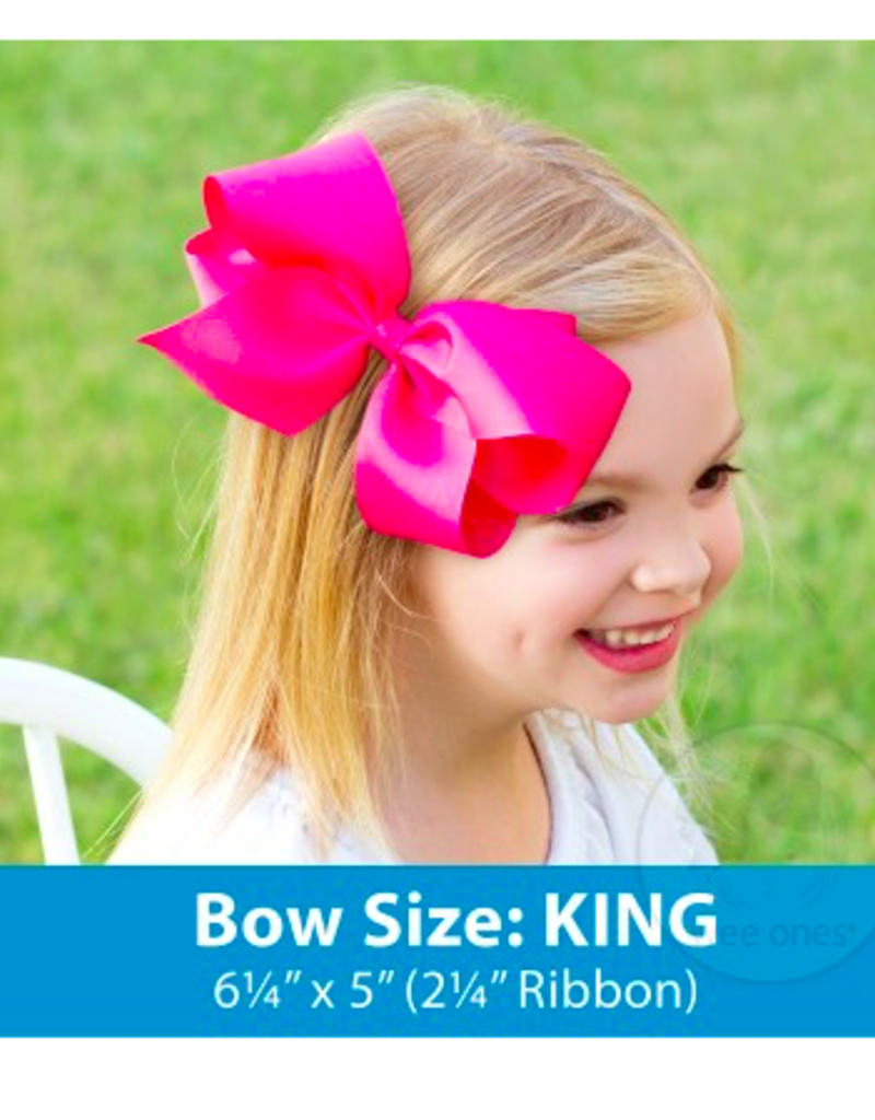 wee ones LIGHT ORCHID - KING  CLASSIC GROSGRAIN  BOW