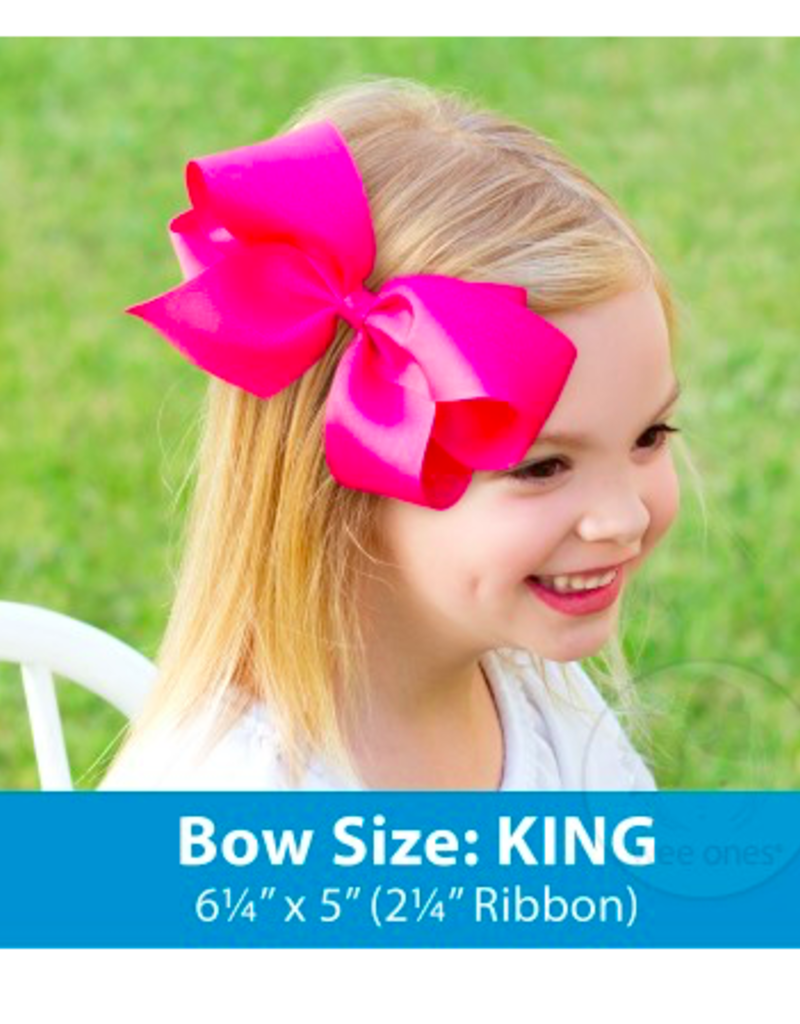 wee ones NAVY- KING  CLASSIC GROSGRAIN  BOW