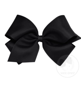 wee ones BLACK - KING  CLASSIC GROSGRAIN  BOW