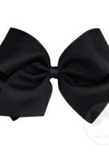 wee ones BLACK- MEDIUM  CLASSIC GROSGRAIN  BOW