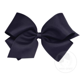 wee ones NAVY - MEDIUM  CLASSIC GROSGRAIN  BOW