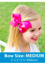 wee ones MILLENNIUM BLUE- MEDIUM  CLASSIC GROSGRAIN  BOW