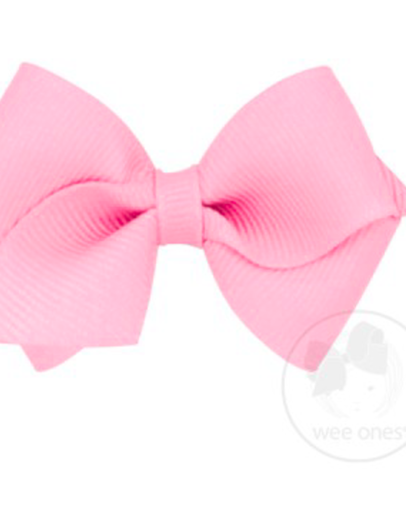 wee ones PEARL PINK - WEE CLASSIC GROSGRAIN  BOW