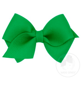 wee ones GREEN-WEE CLASSIC GROSGRAIN  BOW