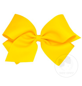 wee ones YELLOW- MINI CLASSIC GROSGRAIN  BOW