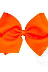 wee ones ORANGE - MINI BASIC GROSGRAIN BOW