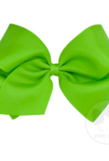 wee ones GRASSHOPPER GREEN- MINI BASIC GROSGRAIN BOW