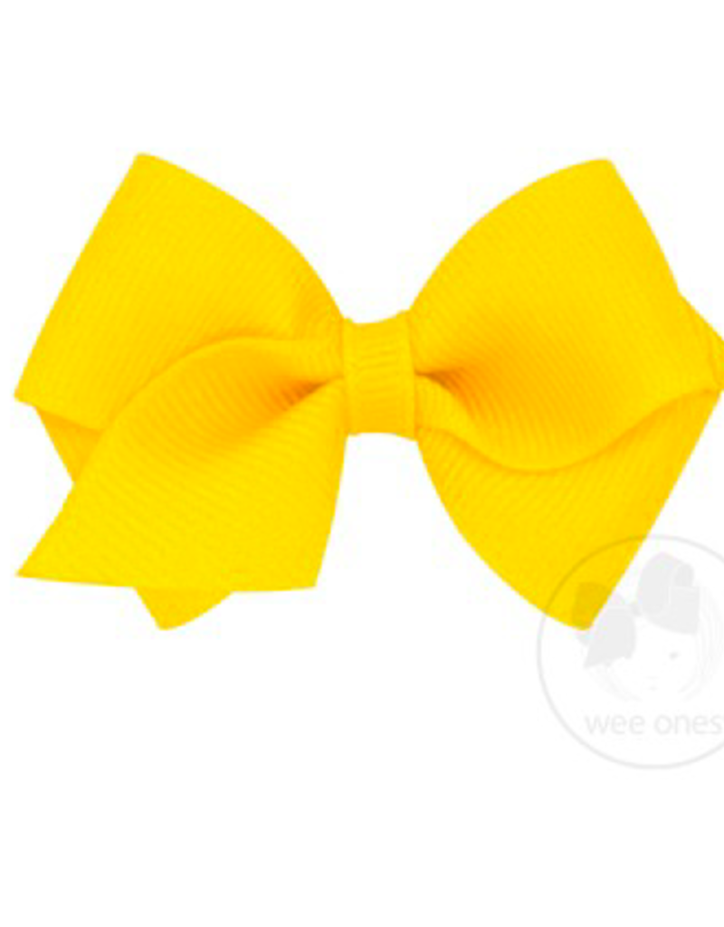 wee ones YELLOW- WEE CLASSIC GROSGRAIN  BOW
