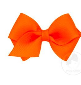 wee ones ORANGE - WEE BASIC GROSGRAIN BOW