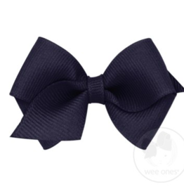 wee ones NAVY - WEE  CLASSIC GROSGRAIN  BOW