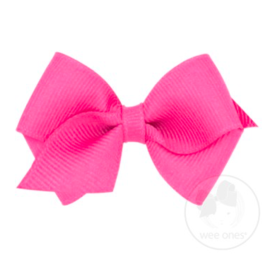 wee ones HOT PINK- WEE CLASSIC GROSGRAIN  BOW