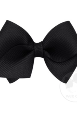 wee ones BLACK- WEE CLASSIC GROSGRAIN  BOW