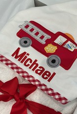 3 MARTHAS EVERYKID FIRETRUCK TOWEL