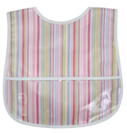 3 MARTHAS STRIPE LAMINATED FEEDING BIB