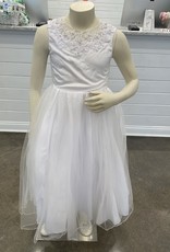 LAUREN MARIE- DESIGNS BY PIERSON ILLUSION NECKLINE, BEADED LACE W/FULL TULLE SKIRT