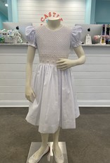 ANAVINI  S/S FULLY SMOCKED BATISTE DRESS