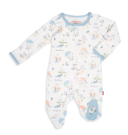 MAGNIFICENT BABY 17753/S23B LITTLE DUCKLING ORGANIC COTTON FOOTIE