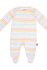 MAGNIFICENT BABY 17780/S23G CANDY STRIPE MODAL FOOTIE