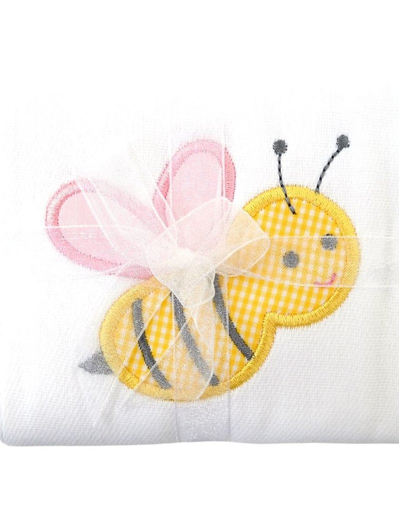 3 MARTHAS BUMBLE BEE BURP PAD - PINK