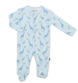 MAGNIFICENT BABY JOLIE GIRAFFE ORGANIC COTTON FOOTIE