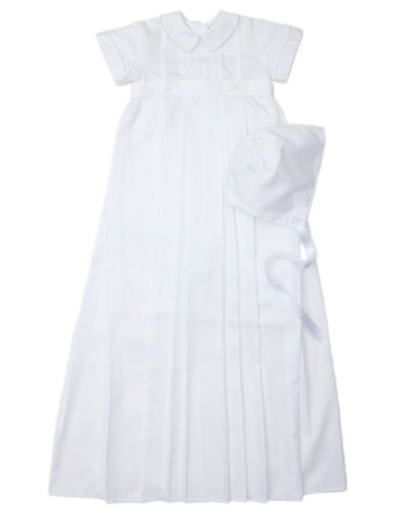KISSY KISSY AIDEN CHRISTENING CONVERTIBLE GOWN W/HAT