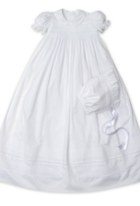 KISSY KISSY SILENE/BU S/S CHRISTENING GOWN W/HAT