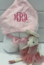 3 MARTHAS GREY EVERYKID CHECK TOWEL