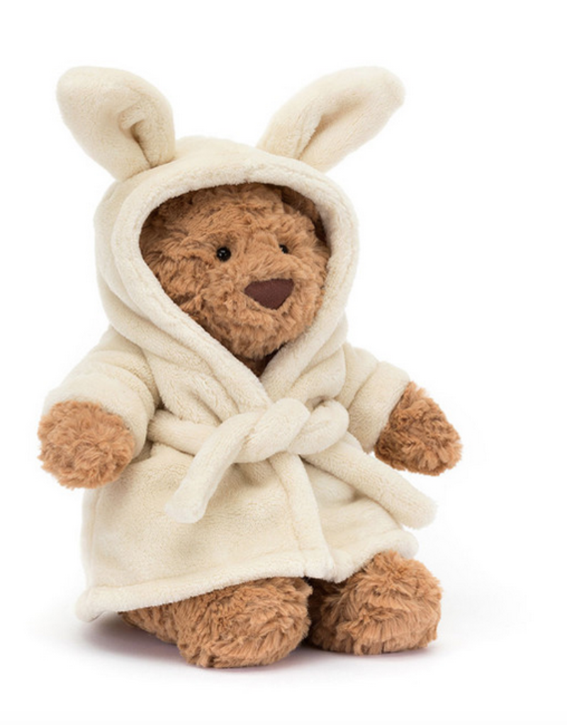JELLYCAT INC BARTHOLOMEW BEAR W/BATHROBE