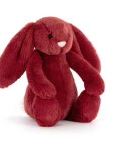 JELLYCAT INC BASHFUL XMAS BUNNY - REDCURRANT