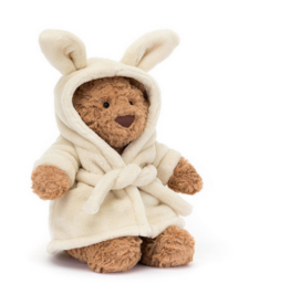 JELLYCAT INC BARTHOLOMEW BEAR W/BATHROBE