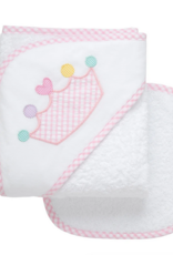 3 MARTHAS EVERYKID PRINCESS TOWEL W/WASHCLOTH