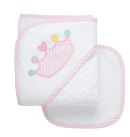 3 MARTHAS EVERYKID PRINCESS TOWEL W/WASHCLOTH
