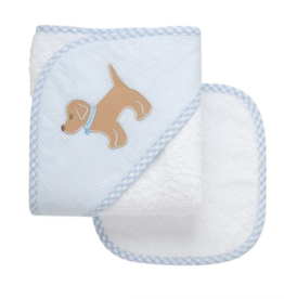 3 MARTHAS EVERYKID PUPPY TOWEL W/WASHCLOTH