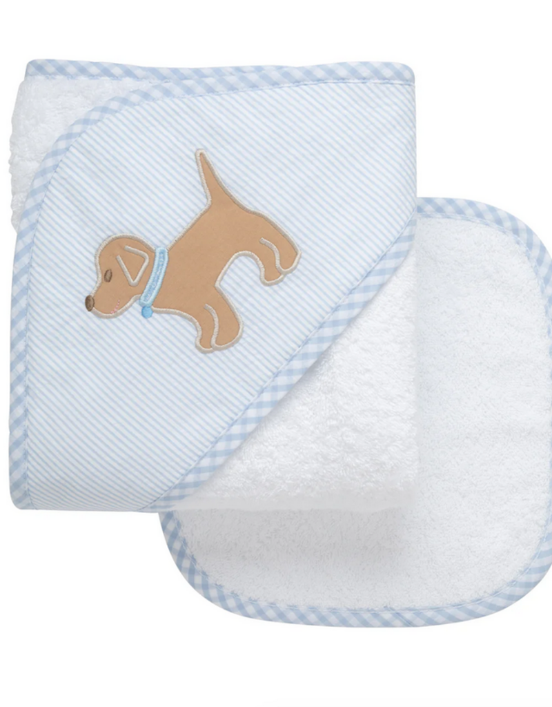3 MARTHAS EVERYKID PUPPY TOWEL W/WASHCLOTH