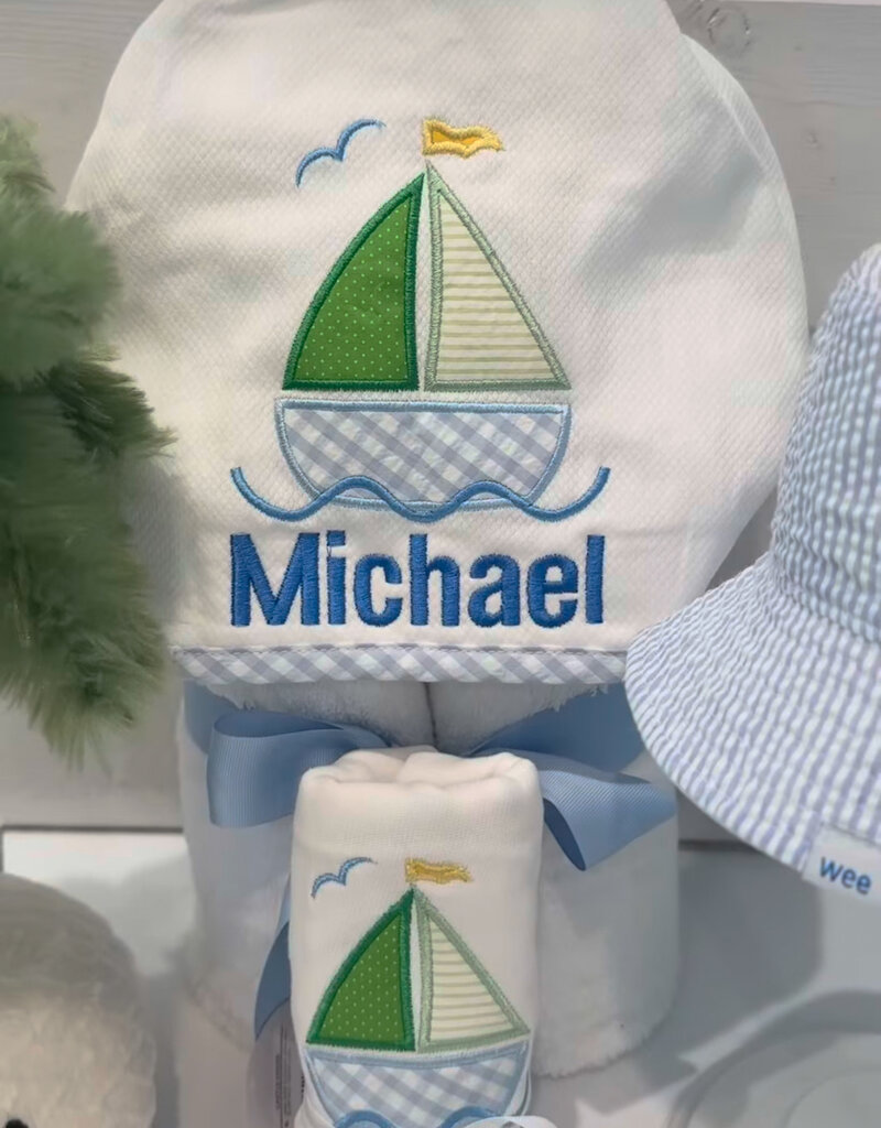 3 MARTHAS EVERYKID SAILBOAT TOWEL