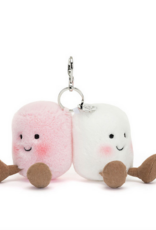 JELLYCAT INC AMUSEABLES PAIR OF MARSHMALLOWS BAG CHARM