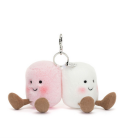 JELLYCAT INC AAMUSEABLES PAIR OF MARSHMALLOWS BAG CHARM