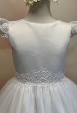 JOAN CALABRESE LACE RUFFLE CAP SLV FULL TULLE SKIRT DRESS