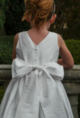 SUSANNE LIVELY TAFFETA DRESS W/LACE ON WAIST & HEM