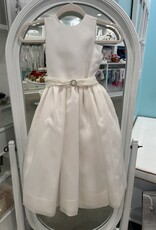 SUSANNE LIVELY SATIN SILK ORGANZA DRESS W/BUCKLE