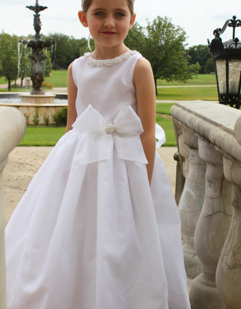 SUSANNE LIVELY SILK ORGANZA DRESS W/BEADS