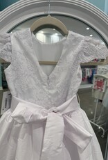 SUSANNE LIVELY FAUX SILK & LACE DRESS